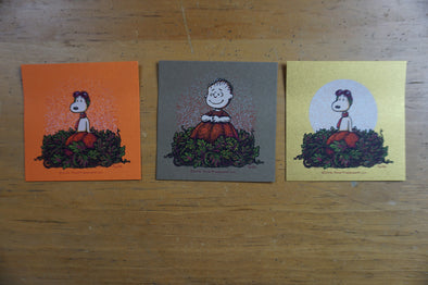 It's The Great Pumpkin Charlie Brown - 2016 Marq Spusta poster 3 hand bills