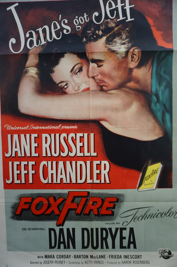 Fox Fire - 1955 original one sheet poster movie Jane Russell 27x41