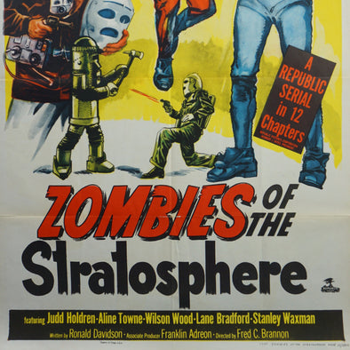 Zombies of the Stratosphere - 1952 original one sheet poster cinema