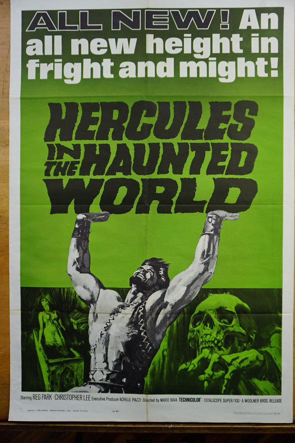 Hercules in the Haunted World - 1962 original one sheet poster cinema 27x41
