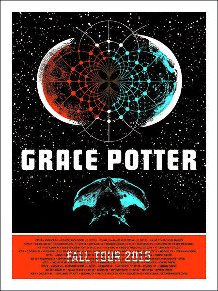 Grace Potter - 2015 Aesthetic Apparatus poster fall tour