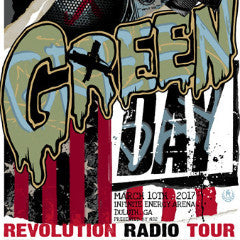 Green Day - 2017 Rhys Cooper poster Duluth, GA