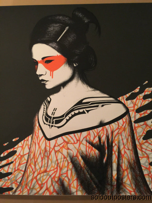 Fin DAC - 2014 Tanana poster print art Orange Edition hand signed and numbered