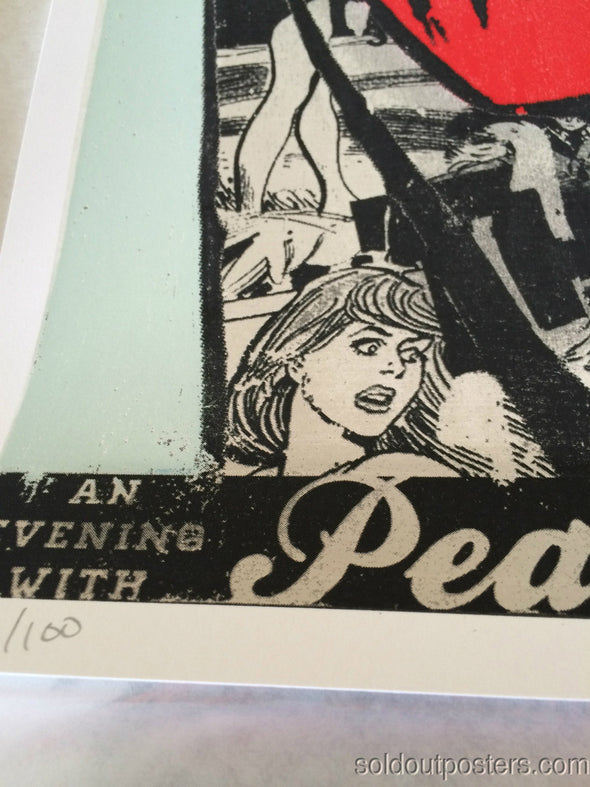 Pearl Jam - 2014 Duffyleg poster print Wiener Stadthalle Vienna, Austria S/N