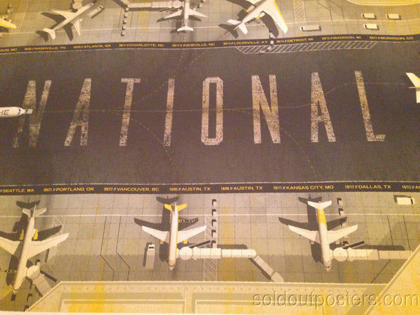 THE NATIONAL - 2013 DKNG poster print USA Tour S/N Artist Edition of ONLY 50!