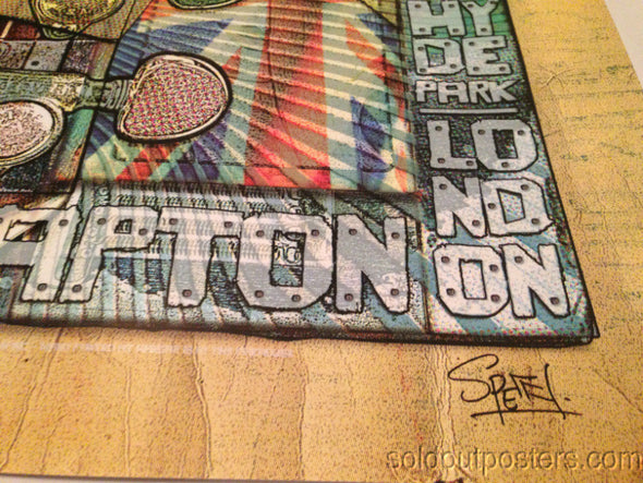 Eric Clapton - 2008 Ron Donovan/Firehouse poster print Hyde Park 08/28/08