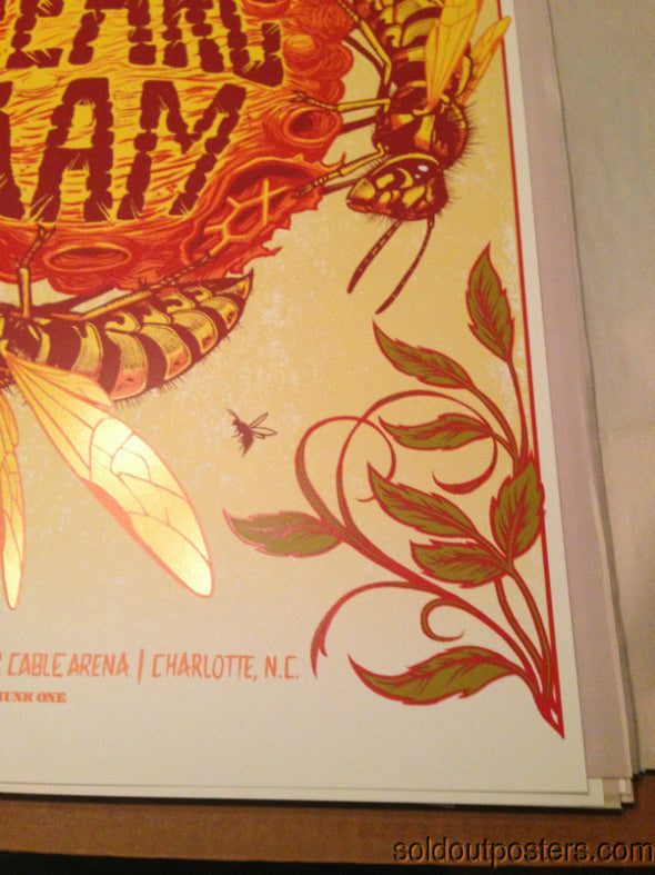 Pearl Jam - 2013 Munk One poster Charlotte NC Time Warner Cable Arena