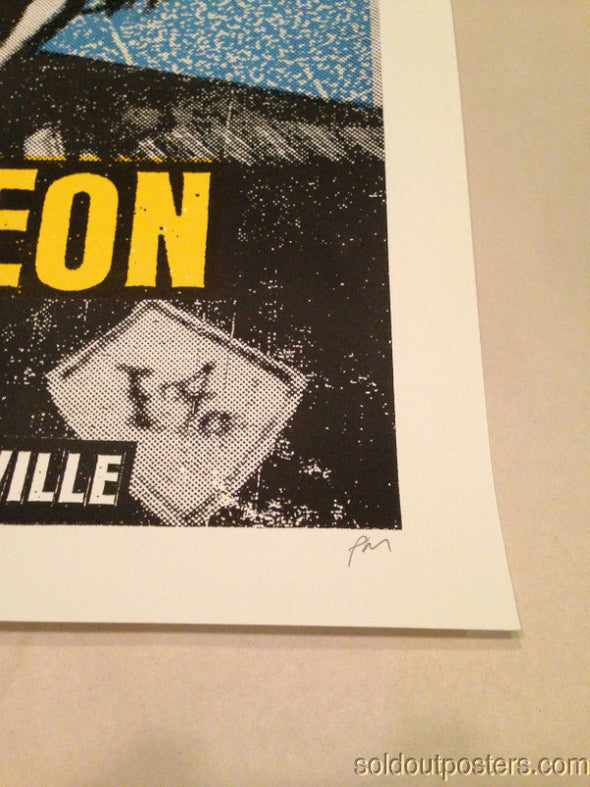 Kings of Leon - 2014 Print Mafia poster Gary Clark Jr Nashville, TN S/N