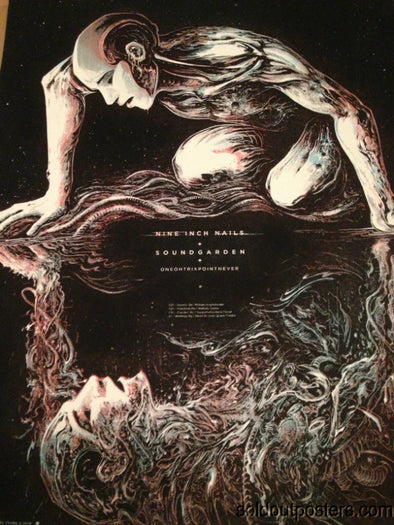 Nine Inch Nails Soundgarden Miles Tsang poster print 7/27/2014 Molson Toronto ON