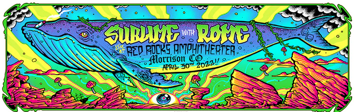 Sublime - 2022 Munk One poster Red Rocks Morrison, CO AP – Sold Out Posters