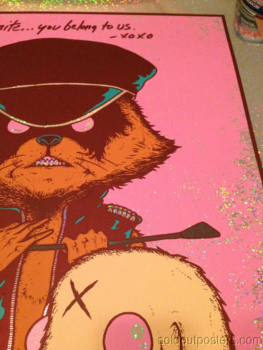 Queens of the Stone Age - 2013 Jermaine Rogers Poster Detroit FOIL Fillmore