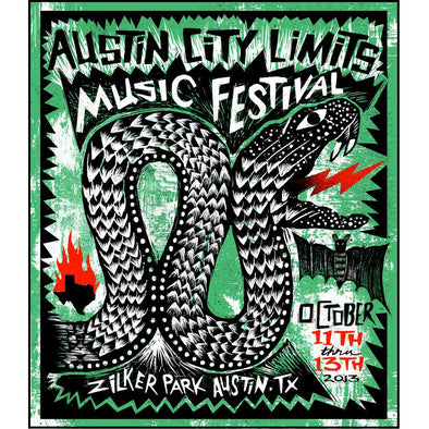 Austin City Limits Festival - 2013 Carlos Hernandez ACL poster print weekend 2