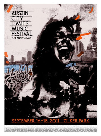 Austin City Limits Festival - 2013 Felice House ACL poster print Austin, TX