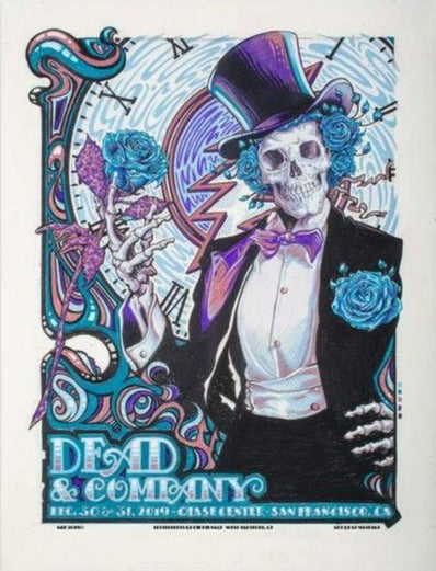 Dead & Company - 2019 AJ Masthay poster San Francisco Chase Center