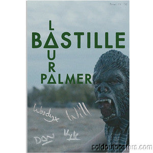 BASTILLE - 2013 Laura Palmer S/N Lithographic Print poster gurilla band signed