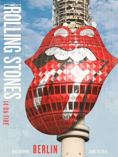 Rolling Stones - 2014 official poster Berlin Germany