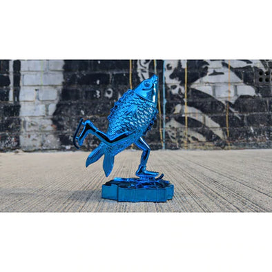 Skating Fish - 2019 Jim Pollock Phish pewter statue BLUE