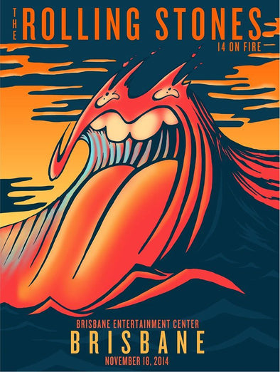 Rolling Stones - 2014 official poster Brisbane, Australia #1