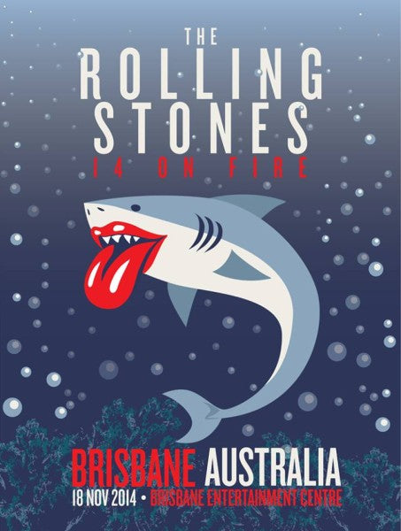 Rolling Stones - 2014 official poster Brisbane, Australia #2