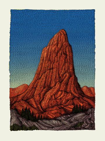 The Butte - 2019 David Welker poster, art print