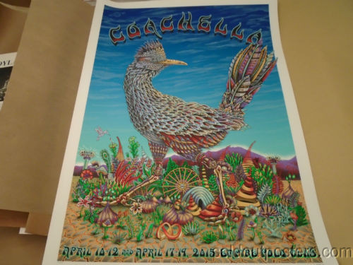 Coachella - 2015 EMEK Indio poster print edition of 250 signed and numbered