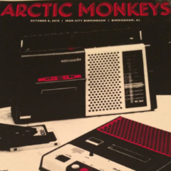 Arctic Monkeys - 2013 Third Alert Designs Poster Birmingham AL Iron City
