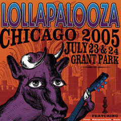 Lollapalooza - 2005 Frank Zepponi Deluxe Creative poster print Chicago