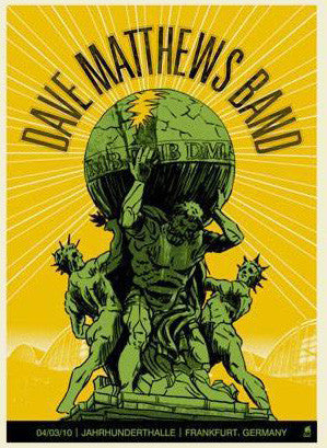 Dave Matthews Band - 2010 Methane Studios Poster Frankfurt, GER