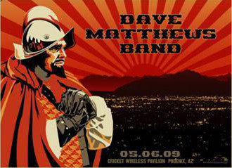 Dave Matthews Band - 2009 Methane Studios Poster Phoenix, AZ