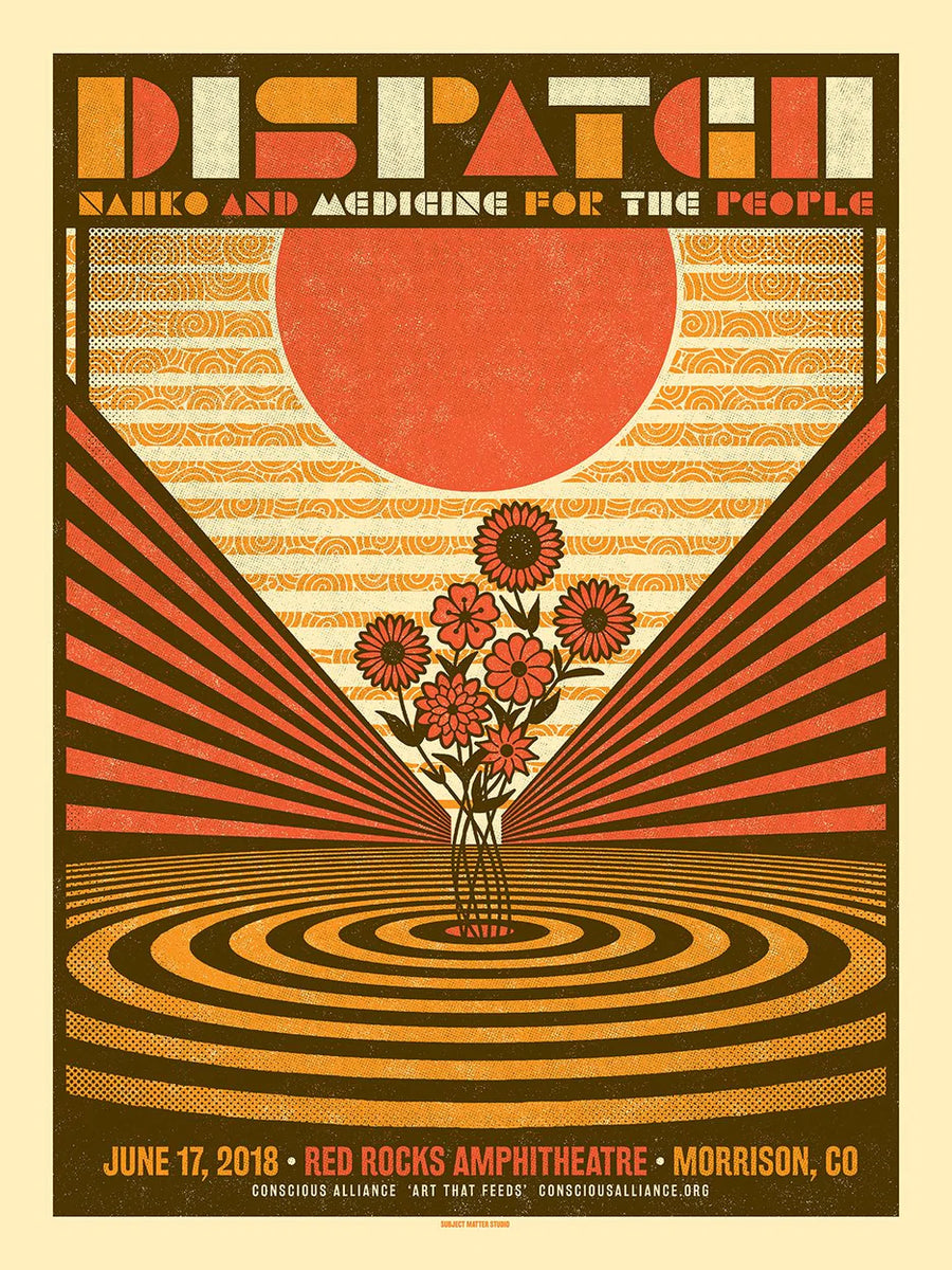 Dispatch - 2018 Subject Matter Studio poster Red Rocks Morrison, CO ...