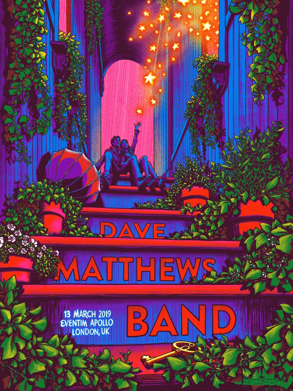 Dave Matthews - 2019 James Flames poster London, GBR Eventim Apollo