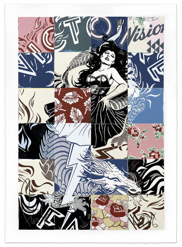 Visions Victorie - 2017 FAILE poster, art print, limited edition hand signed