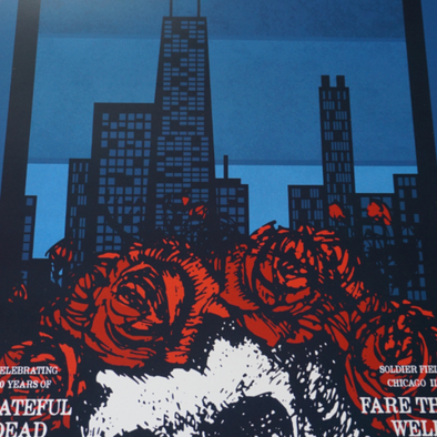 Fare Thee Well - 2015 Jimmy Bryant Grateful Dead poster print Chicago, IL