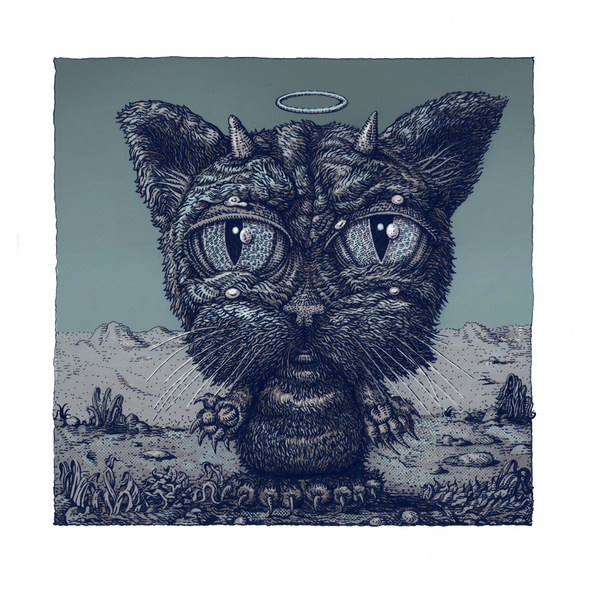 The Good Bad-Cat Variant - 2020 David Welker poster, art print with COA