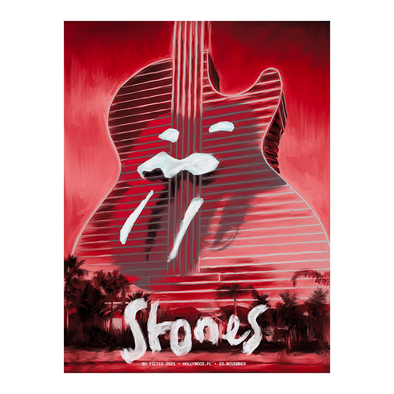 Rolling Stones - 2021 poster Hollywood, FL No Filter Tour