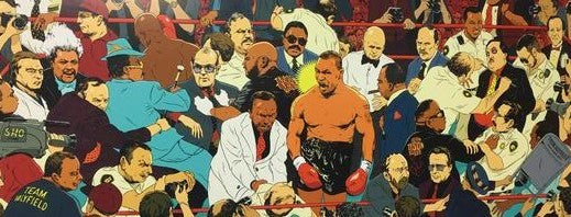 Iron Mike Tyson Vegas - Mickey Duzyj Poster Art Print