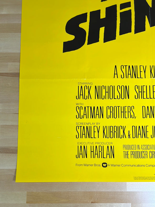 The Shining - 1980 one sheet movie poster original vintage 27x41