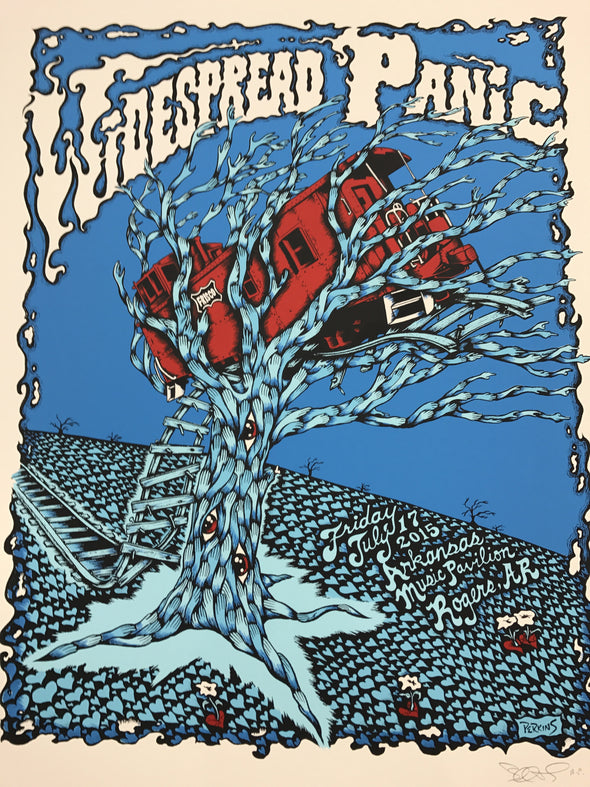 Widespread Panic - 2015 Billy Perkins poster AP Fayetteville, AR