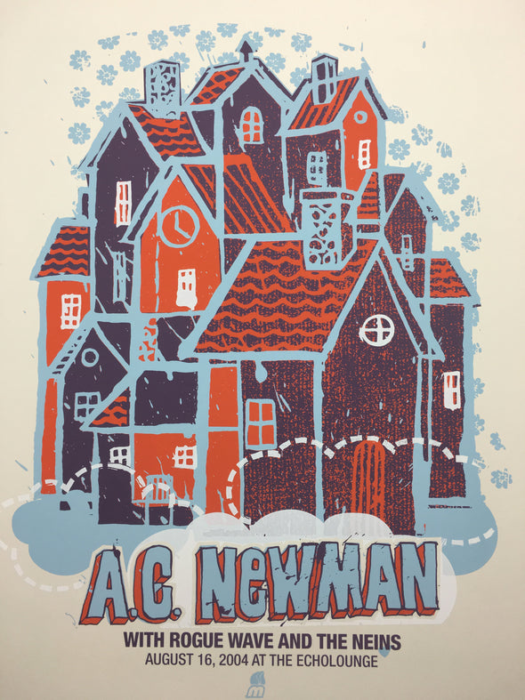 A.C. Newman - 2004 Methane Studios poster Atlanta, GA Echo Lounge