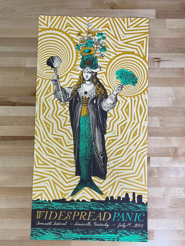 Widespread Panic - 2015 Nate Duval poster Louisville KY 1st
