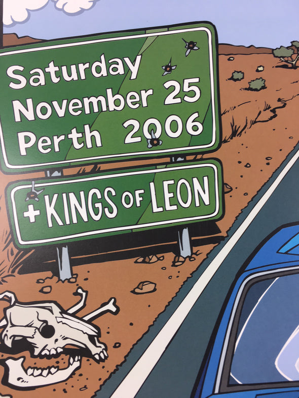 Pearl Jam - 2006 Daymon Greulich Poster Perth, AUS Subiaco Oval