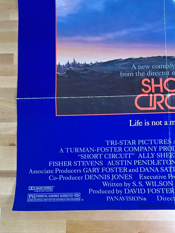 Short Circuit - 1986 one sheet movie poster original vintage 27x40