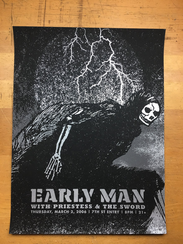 Early Man - 2006 Aesthetic Apparatus poster Minneapolis, MN 7th St. Entry