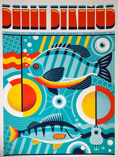 Billy Strings - 2021 Mike Tallman poster Grand Rapids, MI 12/31 AP
