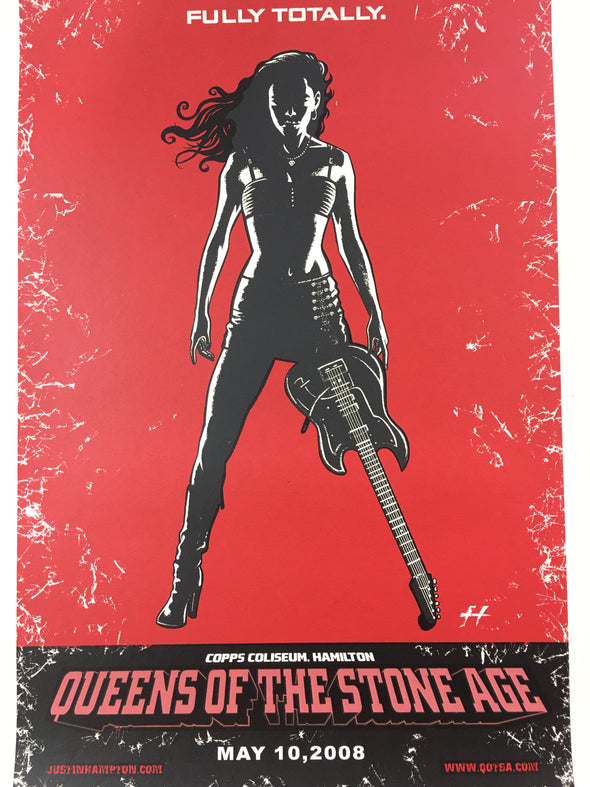 Queens of the Stone Age - 2008 Justin Hampton Poster Hamilton, ON Copps Coliseum