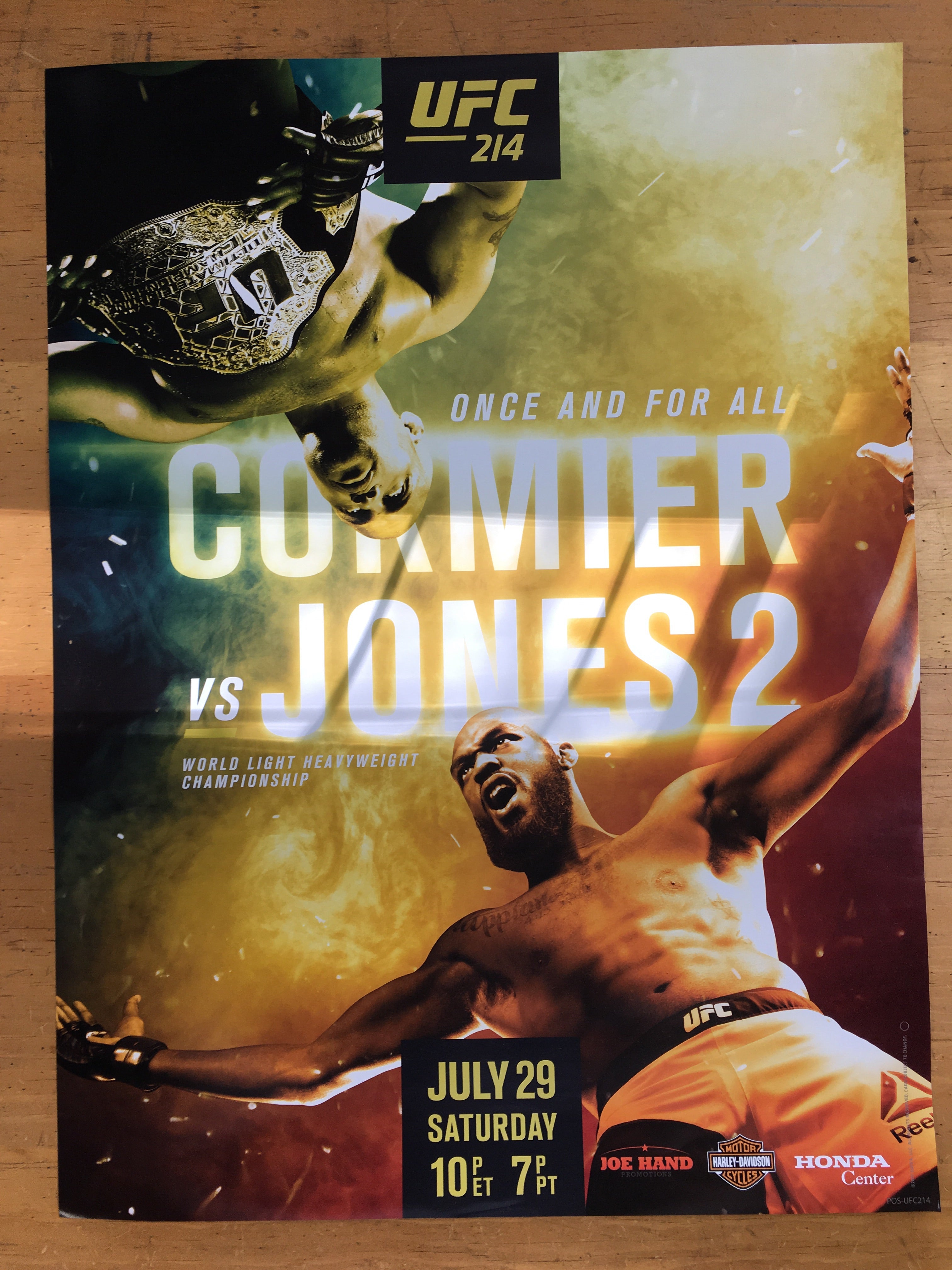 UFC 214 Poster Cormer VS Jones Sold Out Posters ufc-214-poster-cormer-vs-jones-sold-out-posters