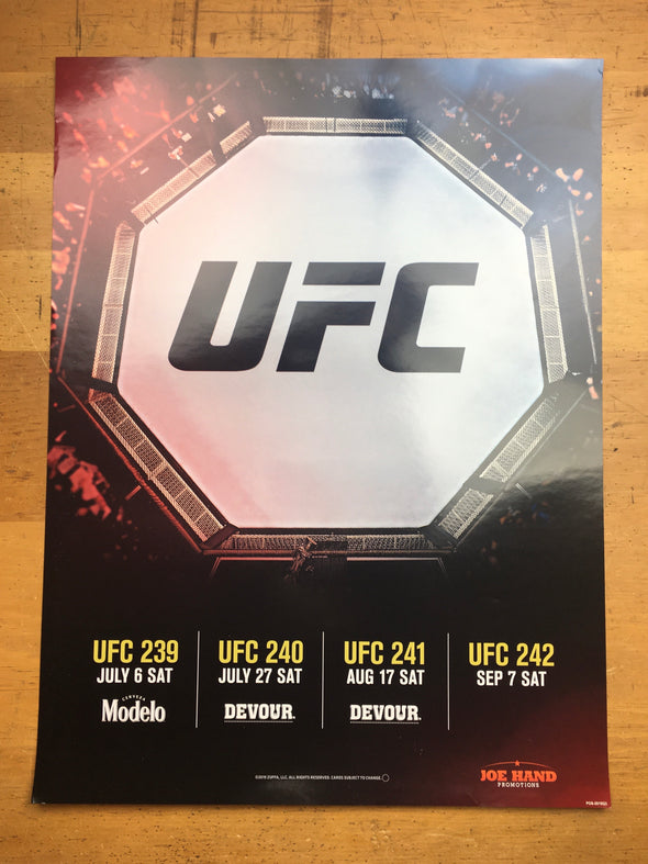UFC 239, 240, 241 & 242 2019 Poster