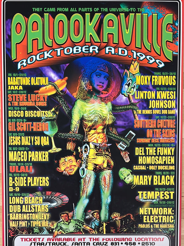 MHP 78 October - 1999 poster Palookaville Santa Cruz, CA 1st
