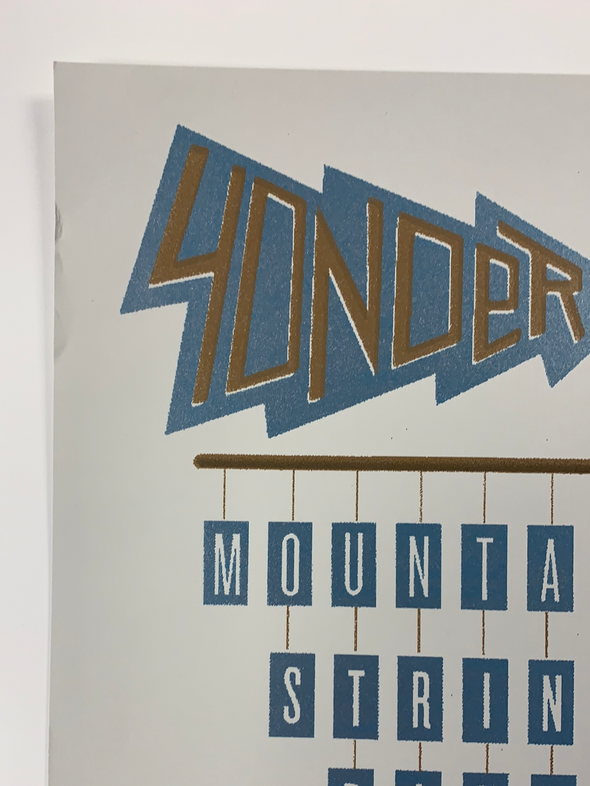 Yonder Mountain String Band - 2009 Justin Fuller poster Boulder, CO Fox Theatre