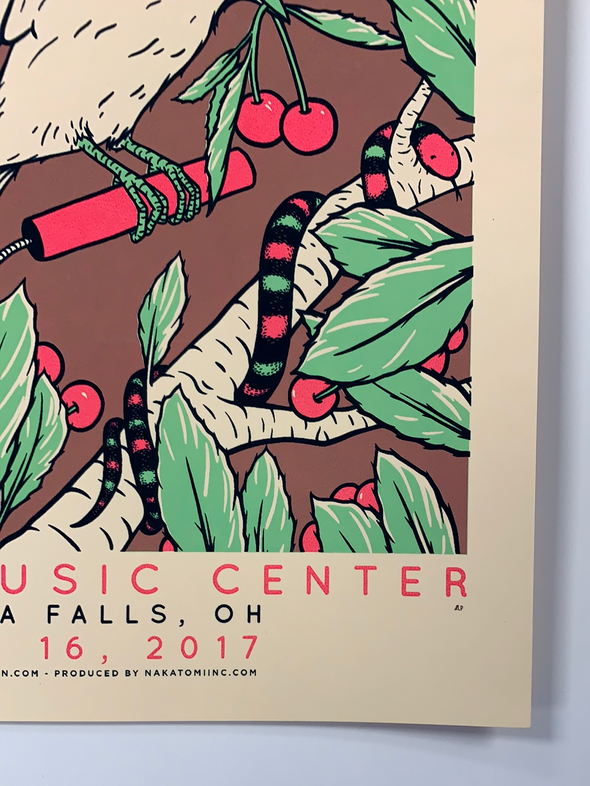 Kings of Leon - 2017 Dan Grissom poster Cuyahoga Falls, OH Blossom Music